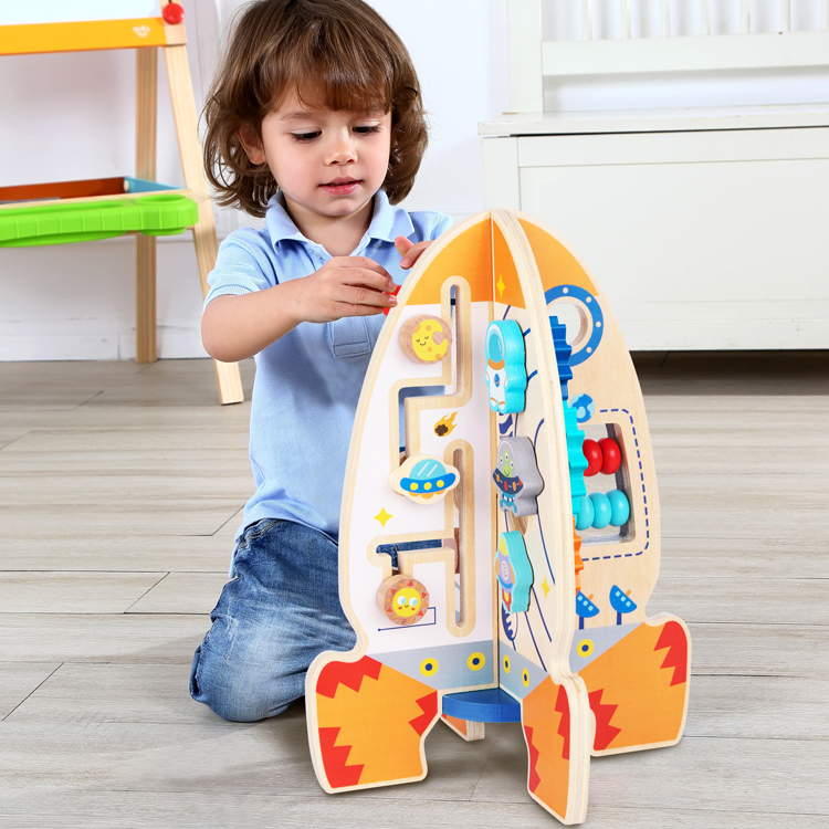 Wood multi activity rocket sale