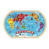 Tooky Toy World Map Wooden Puzzle - Ages 3+