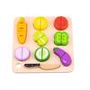 Wooden Vegetable Wedges & Cutting Board - Tooky Toy 2+