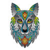 Eureka Rainbow Wolf Wooden Puzzle 180pcs 7+ Years