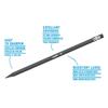 Carioca Eco Pencils Black with Eraser 6 pcs