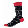 Socksmith κάλτσες ανδρικές 'Mαθηματικά' κόκκινο 41-46