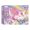 Touch And Feel Puzzle: Kingdom Of Unicorns 100 Pcs With Sparkles 