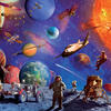Touch And Feel Puzzle: Space Explorers Glowing 100 Pcs. 