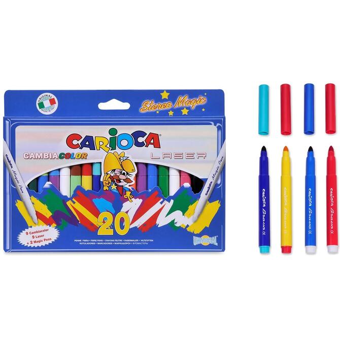 Carioca Magic! Μαρκαδόροι Που Αλλάζουν Χρώμα & Που Σβήνουν 20 Τμχ.