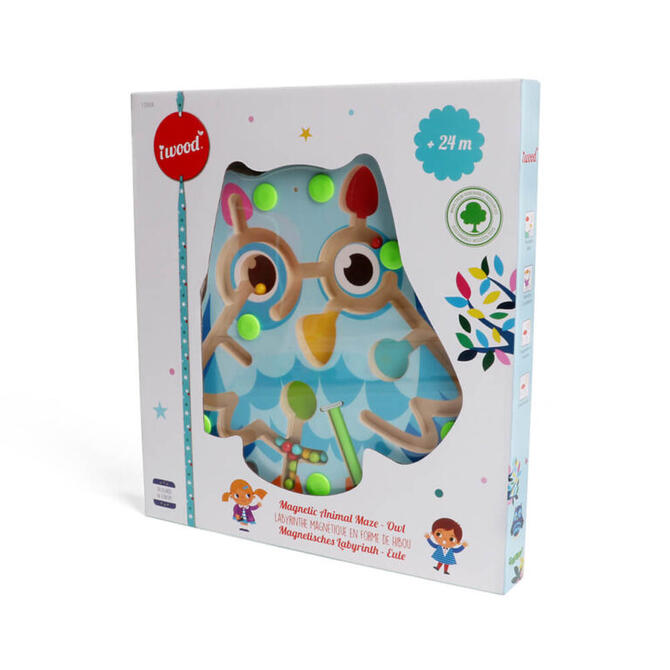 Owl Magnetic Wooden Maze