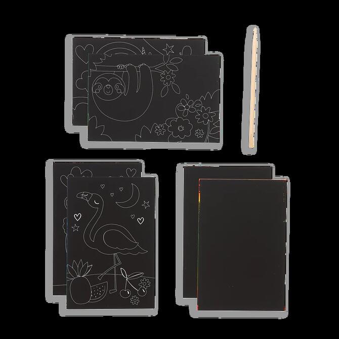 Scratch & Scribble Mini Art Kit - Μονόκεροι και φίλοι 6+ ετών