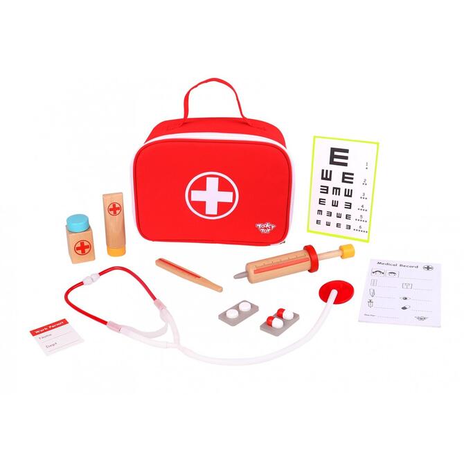 Wooden Doctor's Case Set - Tooky Toy