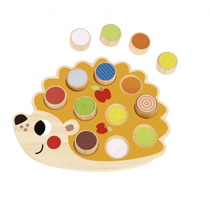 Touch & Perception Wooden Hedgehog - Tooky Toy