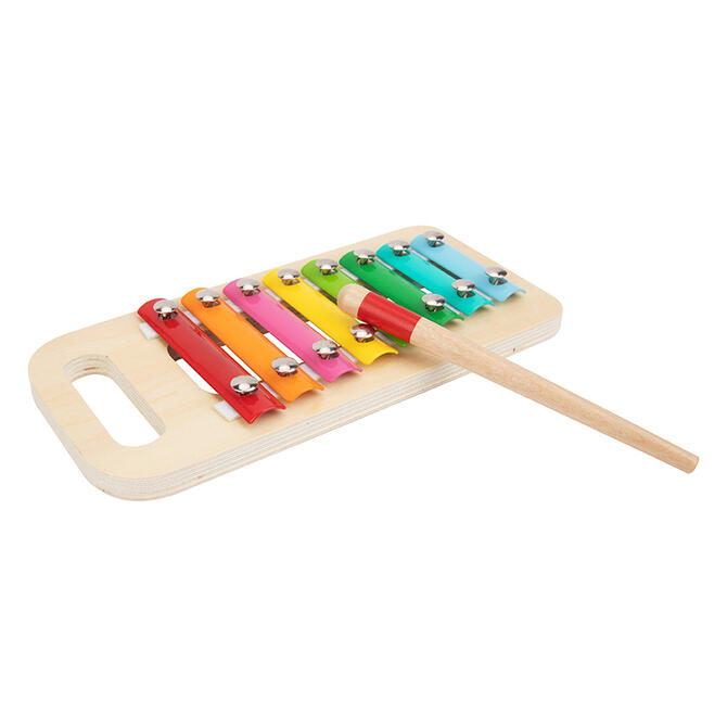 Wooden Metallophone with Hammer - Tooky Toy