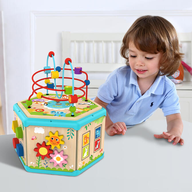 Ξύλινος Κύβος Δραστηριοτήτων 7 σε 1  - Tooky Toy