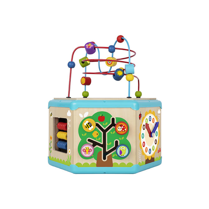 7 in 1 Wooden Activity Cube - Tooky Toy