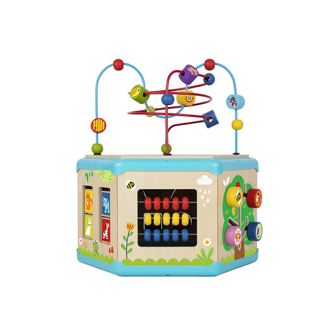 7 in 1 Wooden Activity Cube - Tooky Toy