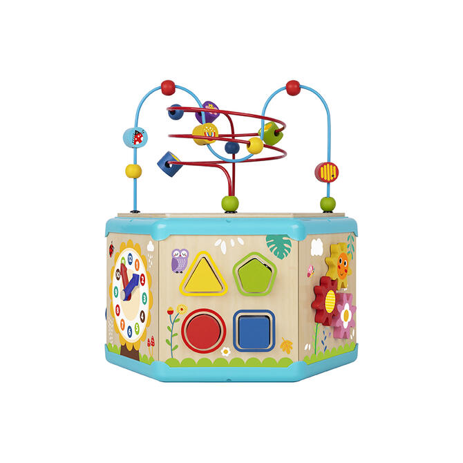 7 in 1 Wooden Activity Cube - Tooky Toy