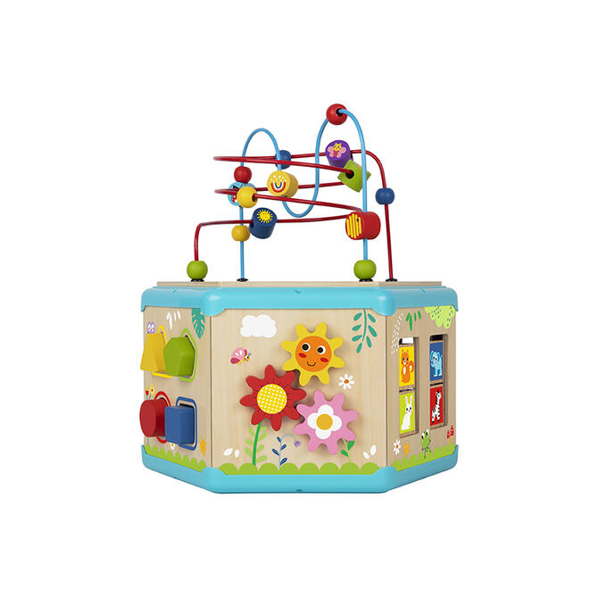 7 in 1 Wooden Activity Cube - Tooky Toy