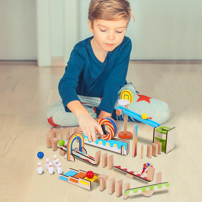 Multi-Activity Wooden Domino - Tooky Toy