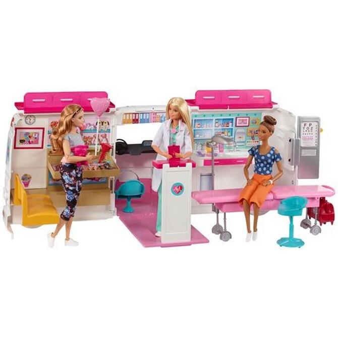 Barbie Κινητό Ιατρείο - Ασθενοφόρο  3+