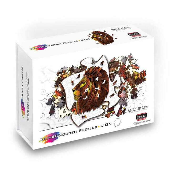 Eureka Rainbow Wooden Puzzle Lion 121pcs 7+ Years