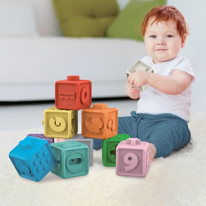 Fisher Price Educational Soft Bricks 10 pcs. Colored