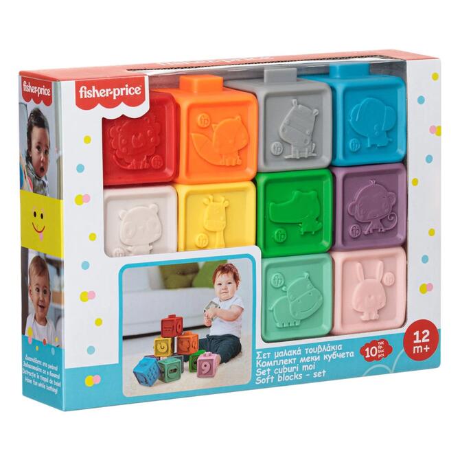 Fisher Price Educational Soft Bricks 10 pcs. Colored