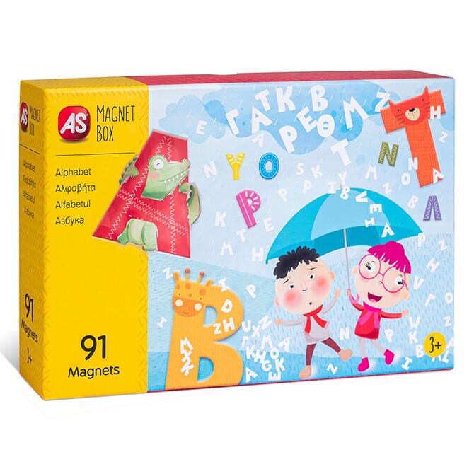 AS Magnet Box Alphabet 91 Educational Paper Magnets ages 3+