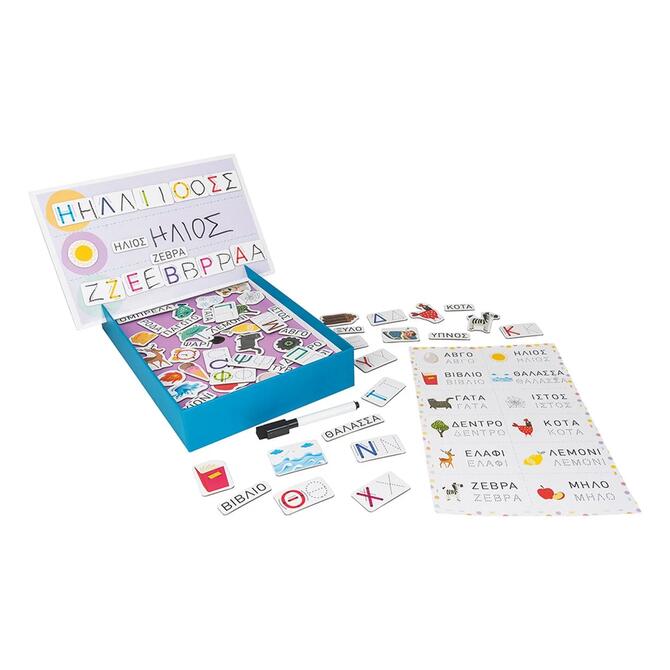 Magnet Box Μαθαίνω να Γράφω 72 Εκπαιδευτικοί Χάρτινοι Μαγνήτες 3+ ετών