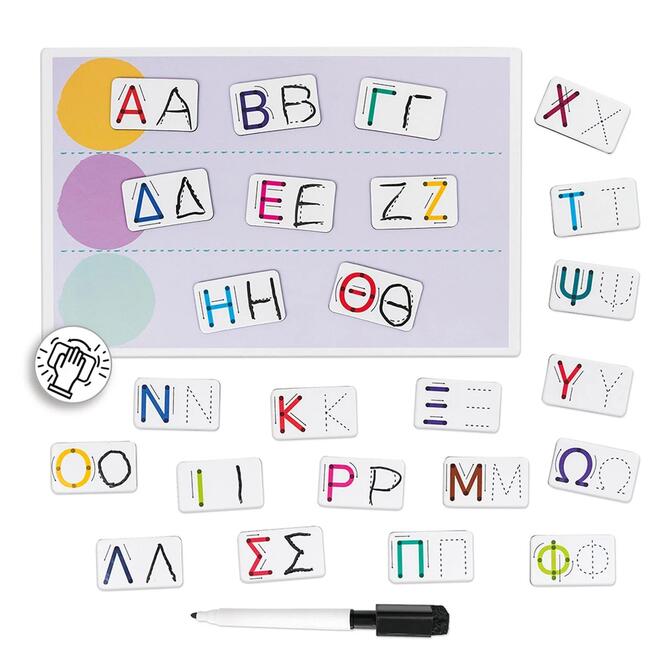 Magnet Box Μαθαίνω να Γράφω 72 Εκπαιδευτικοί Χάρτινοι Μαγνήτες 3+ ετών