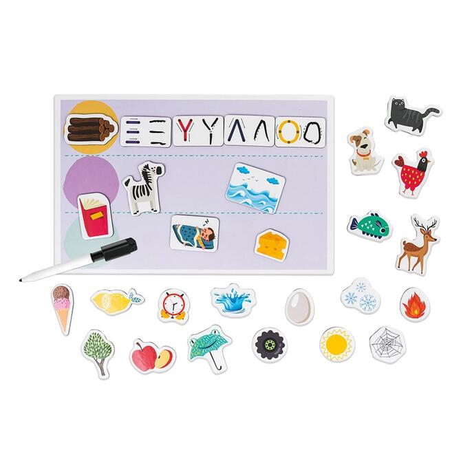Magnet Box Μαθαίνω να Γράφω 72 Εκπαιδευτικοί Χάρτινοι Μαγνήτες 3+ ετών