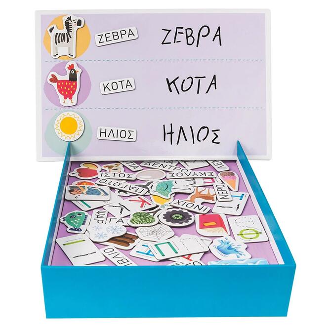 Magnet Box Μαθαίνω να Γράφω 72 Εκπαιδευτικοί Χάρτινοι Μαγνήτες 3+ ετών