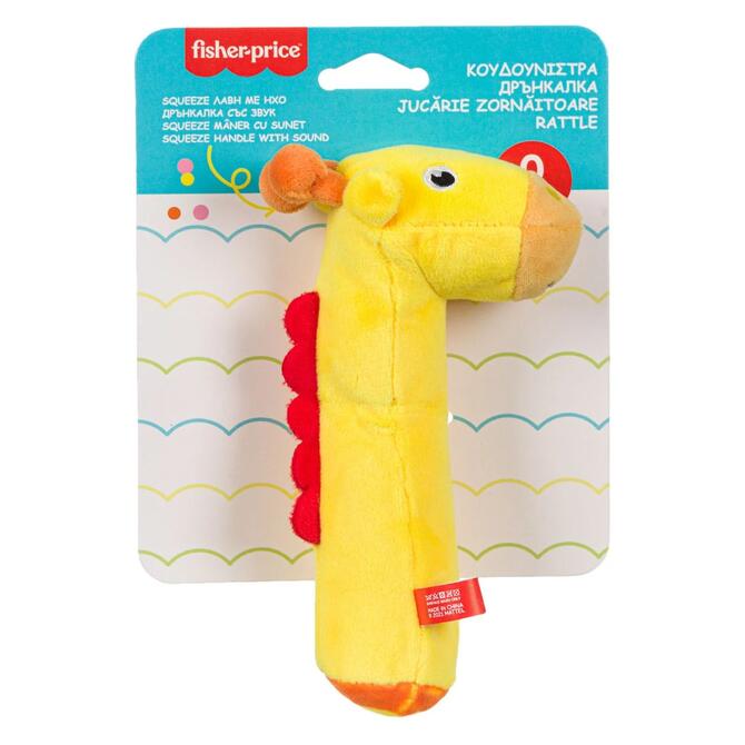 Fisher Price Rattle Squeeze Yellow Giraffe