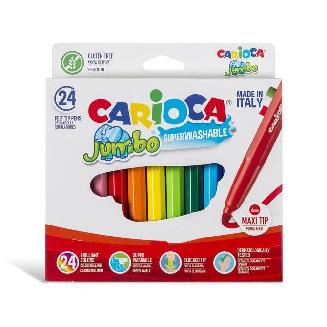 Carioca Markers Thick 24pcs Superwashable