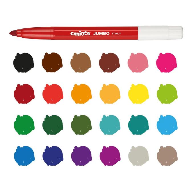 Carioca Markers Thick 24pcs Superwashable