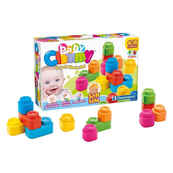 Clemmy 12 Soft Bricks 9m+