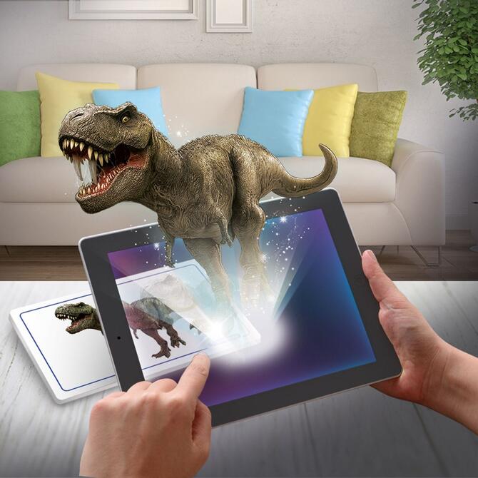 Learn & Create T-Rex & Triceratops Augmented Reality Fluo