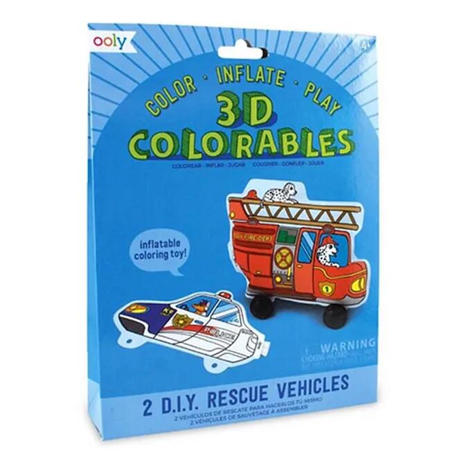 3D Colorables® Rescue Vehicles - Ζωγραφίζεις, φουσκώνεις, παίζεις! 3-7 ετών 3D Colorables® Rescue Vehicles - Ζωγραφίζεις, φουσκώνεις, παίζεις! 3-7 ετών