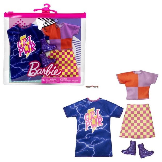 Barbie Set of 2 Clothes Fashions 6 Designs 3+