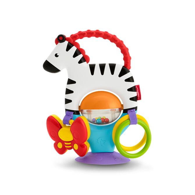 Fisher Price Activity Zebra with Suction Cup & Sounds