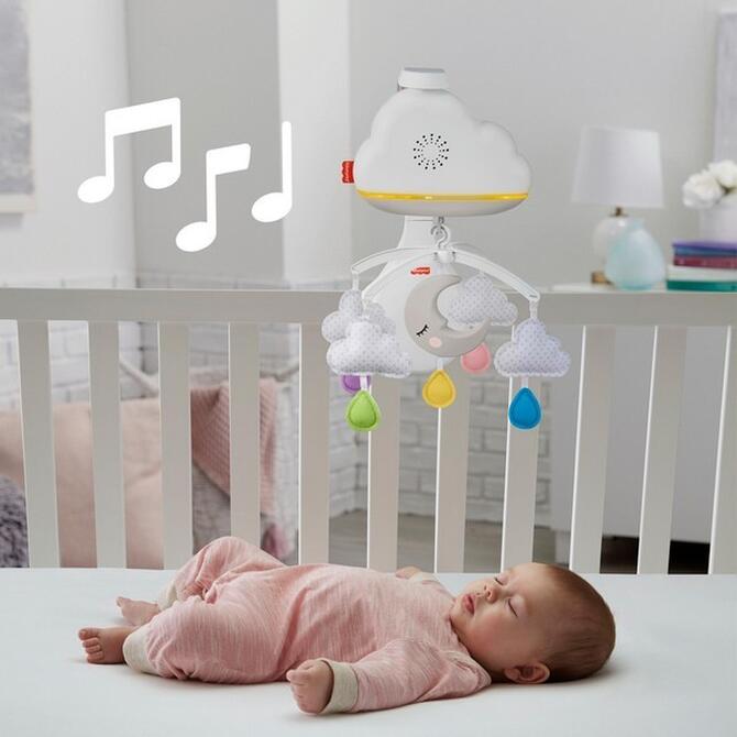 Fisher Price Περιστρεφόμενο Ονειρεμένα Συννεφάκια με Αισθητήρα Κλάματος