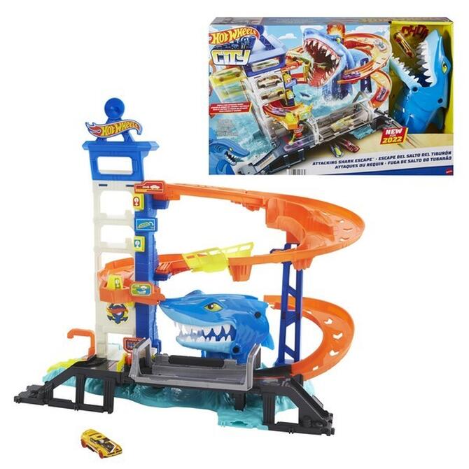 Hot Wheels Garage City with Shark 4+