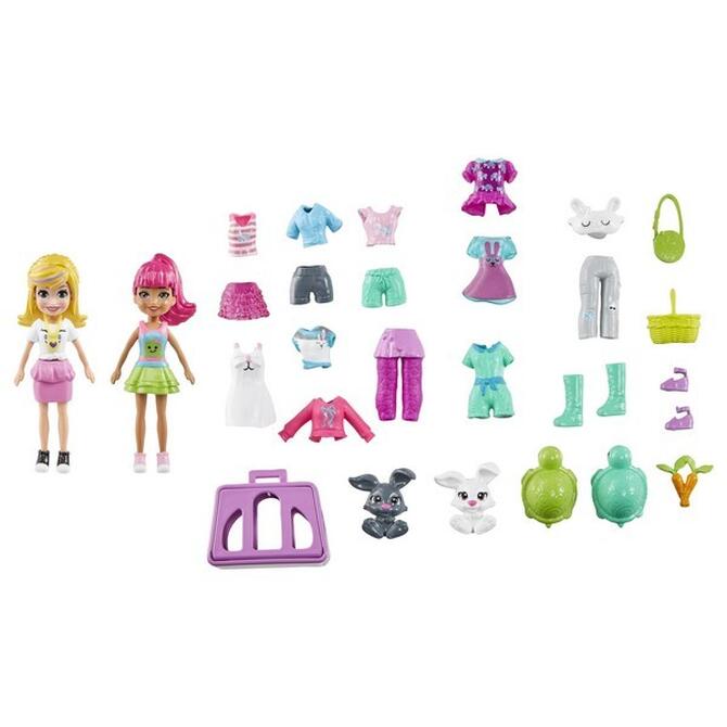 Polly Pocket Polly & Φίλη με Ρούχα & Αθλητικά Αξεσουάρ  4+
