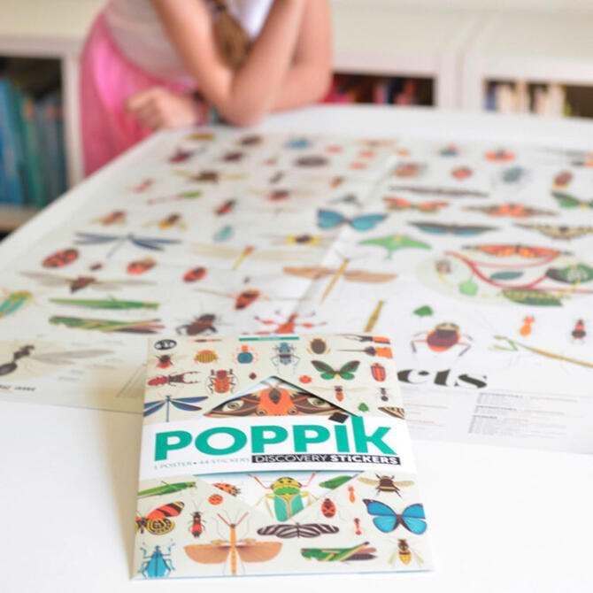 Poppik Insects - reusable sticker poster ages 6-12