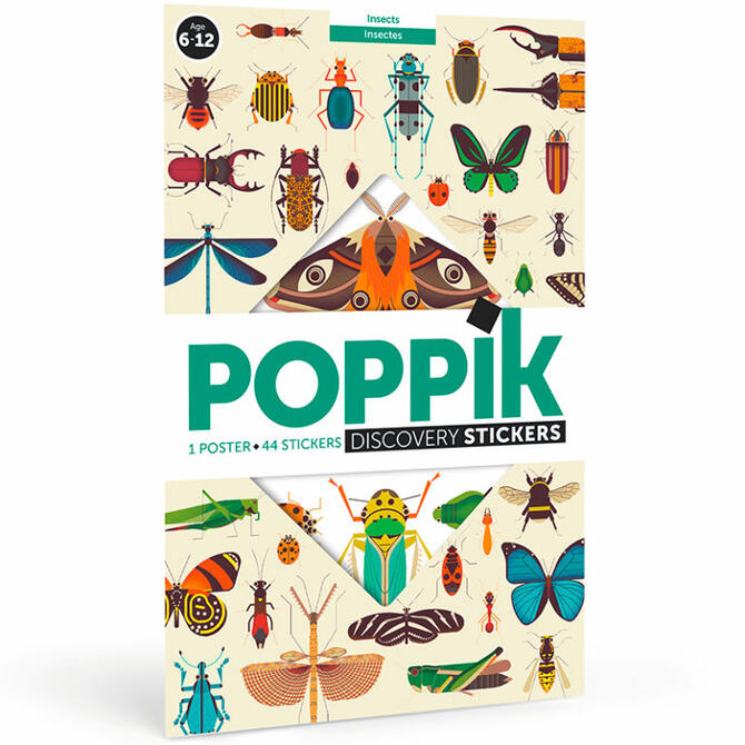 Poppik Insects - reusable sticker poster ages 6-12