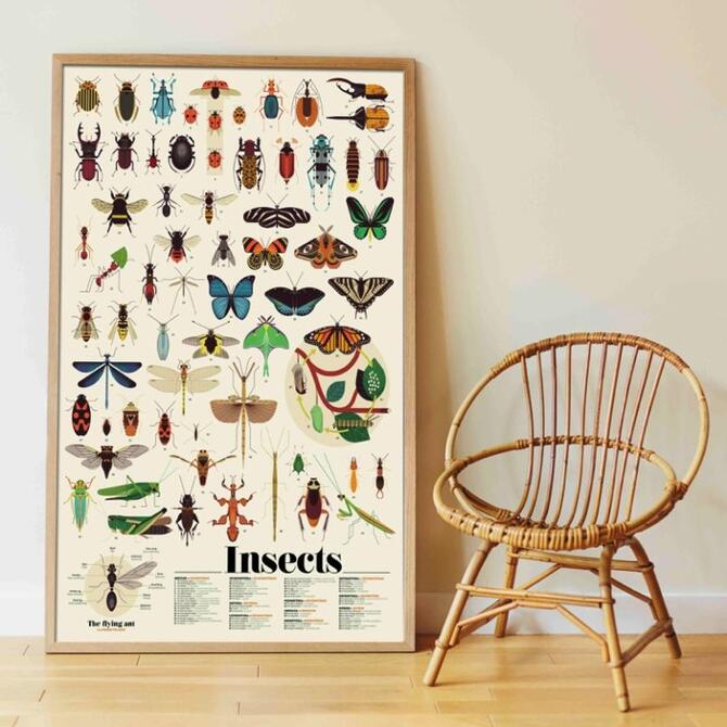 Poppik Insects - reusable sticker poster ages 6-12