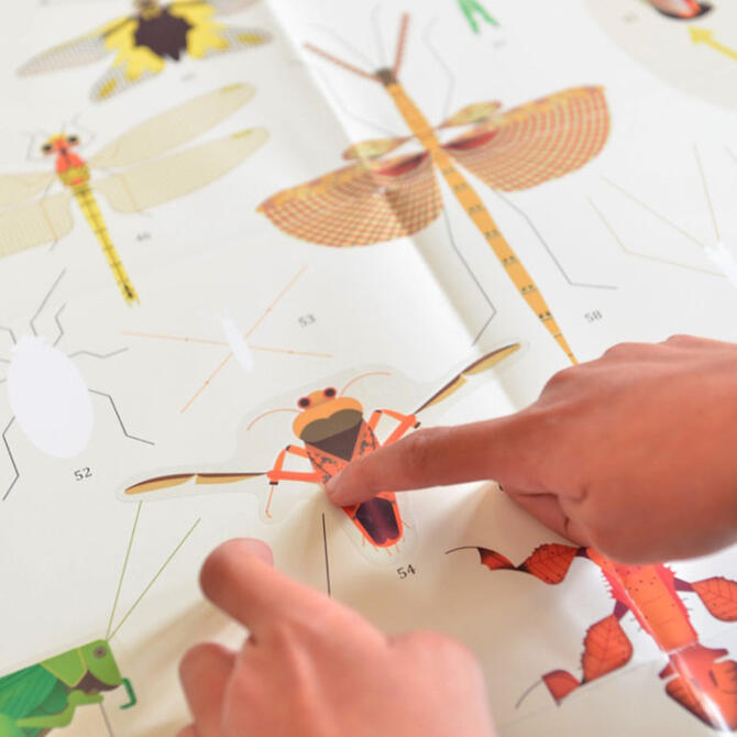 Poppik Insects - reusable sticker poster ages 6-12