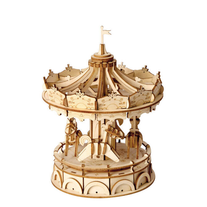 Construction-Puzzle 3d Wooden Carousel 174pcs 14+ Years