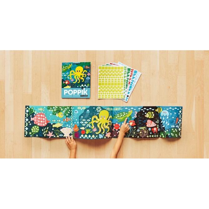Poppik Aquarium - Panorama sticker mosaic ages 3-6