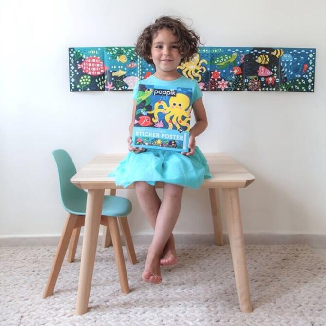 Poppik Aquarium - Panorama sticker mosaic ages 3-6