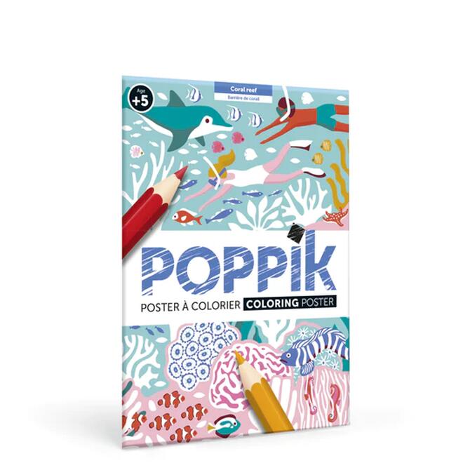Poppik Barrier Reef - Panorama coloring poster 