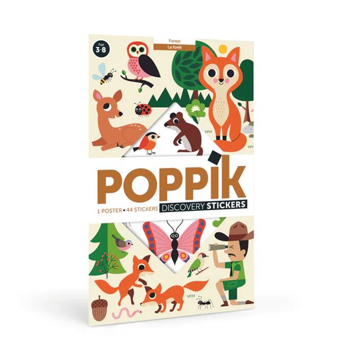 Poppik Forest - Reusable sticker poster ages 3-8 Poppik Forest - Reusable sticker poster ages 3-8